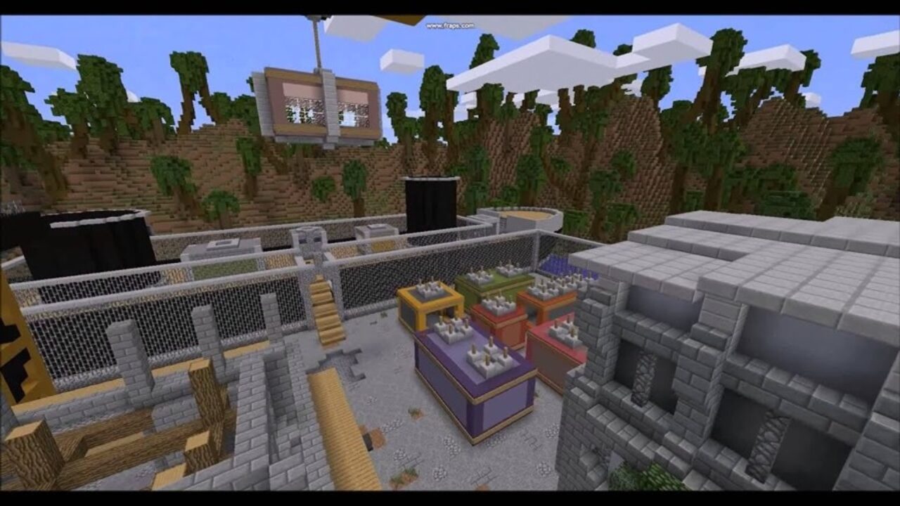 Big location in Block Hunt MCPE Map