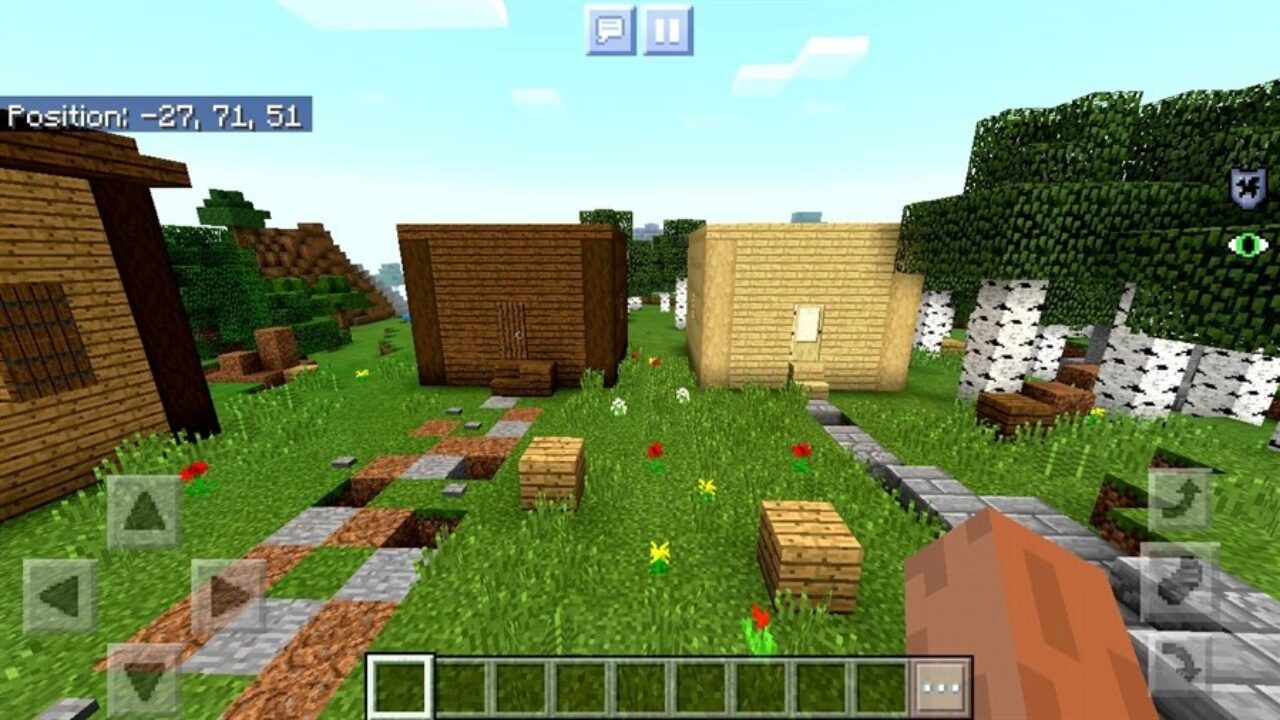 Interesting place in Block Hunt MCPE Map