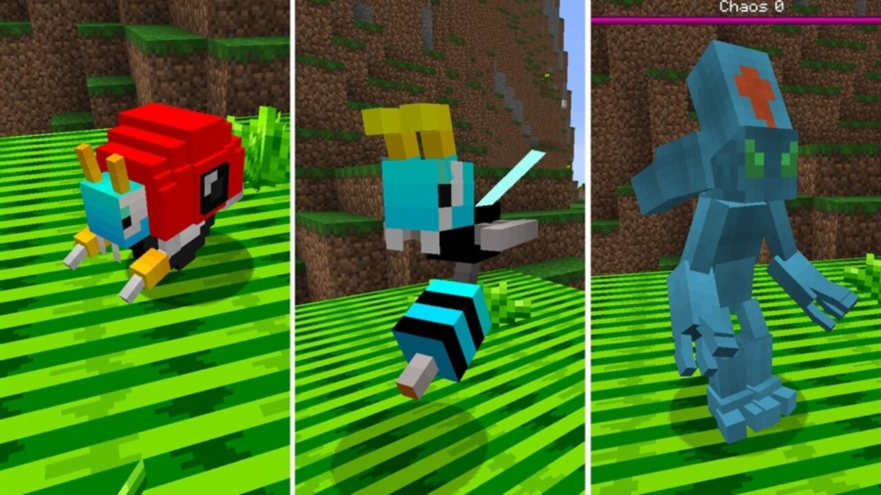 Mobs in Sonic MCPE Mod