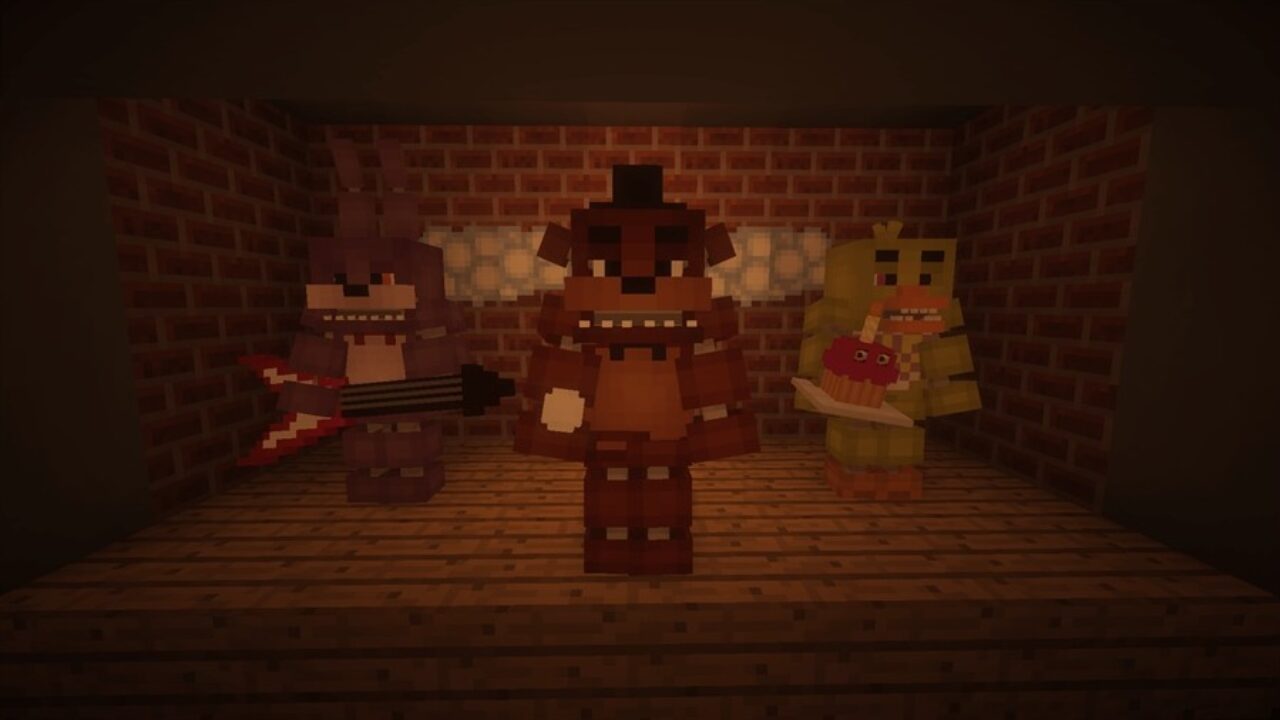 Creatures in FNAF MCPE Texture Pack