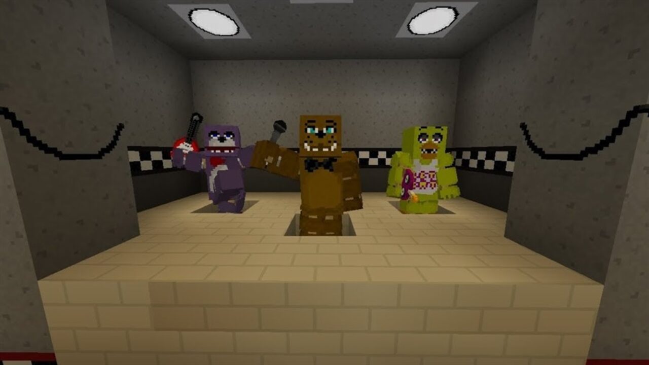 Mobs in FNAF MCPE Texture Pack