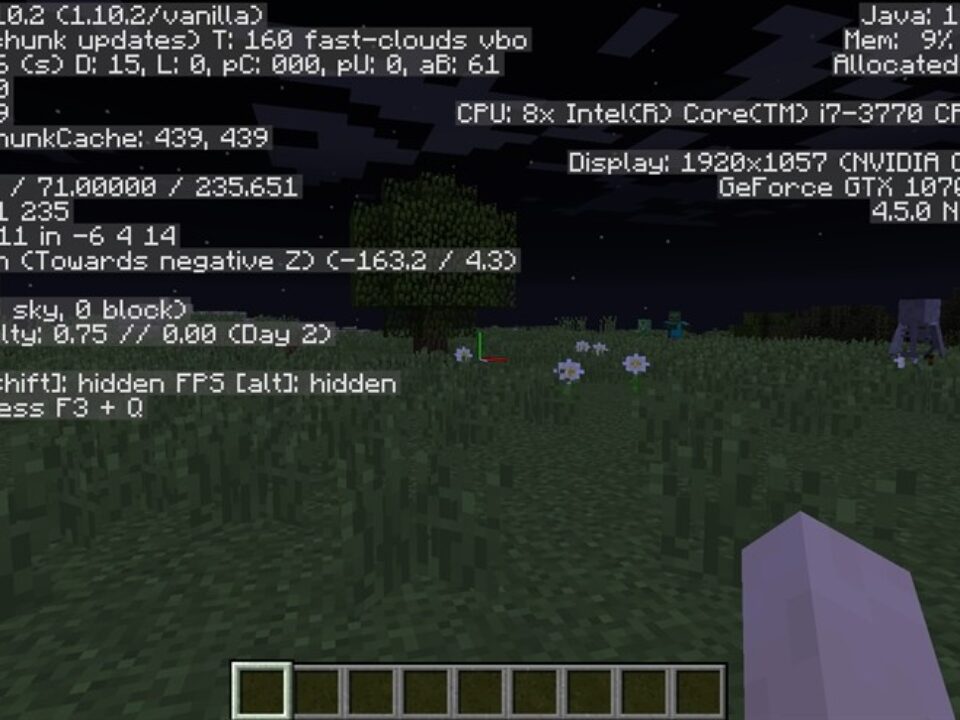 Coordinates Mod for Minecraft Bedrock
