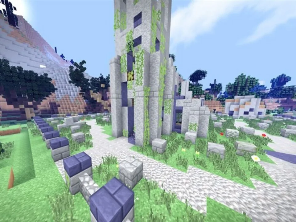 Crazy Craft Custom Terrain Structures Map for Minecraft PE