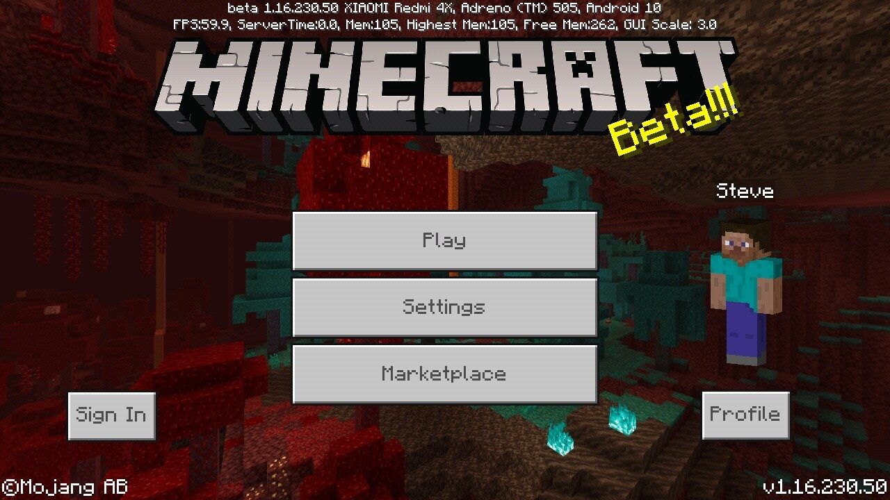 Minecraft PE 1.16.230.50