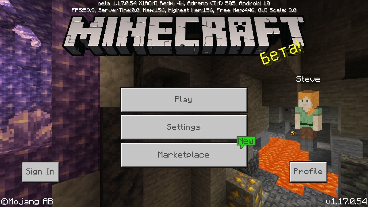 Download Minecraft 1.17.0.54 Free Bedrock Edition 1.17.0