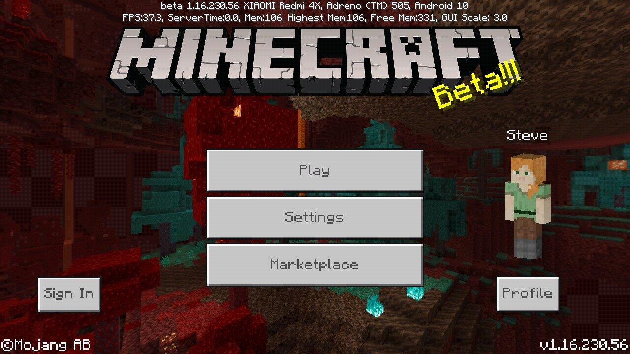 Minecraft PE 1.16.230.56