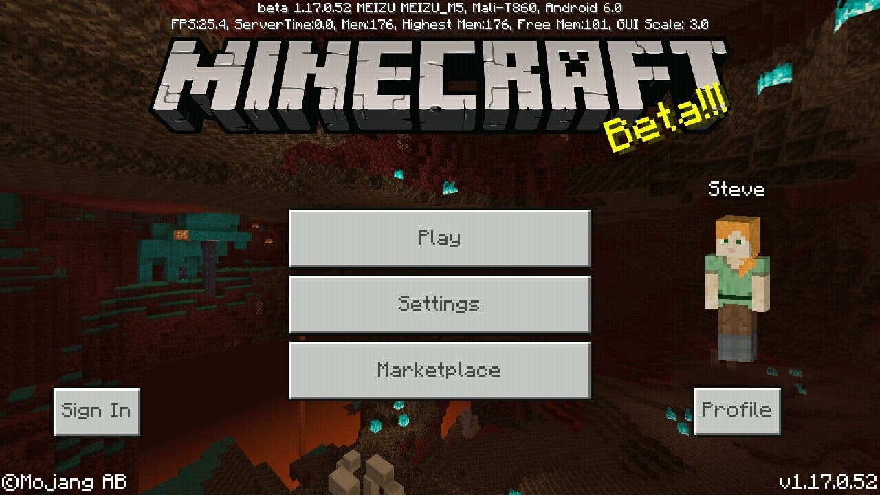 Download Minecraft 1 17 0 52 Free Bedrock Edition 1 17 0 52 Apk