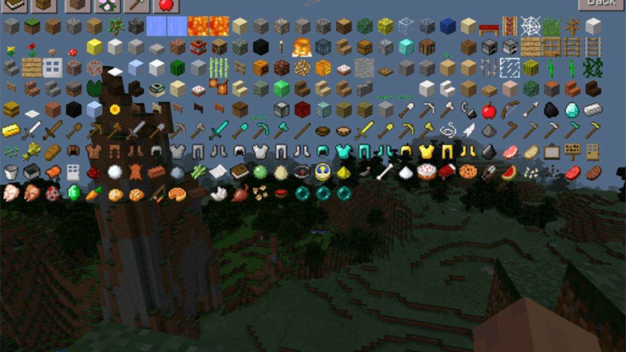 Too Many Items Mod for Minecraft PE