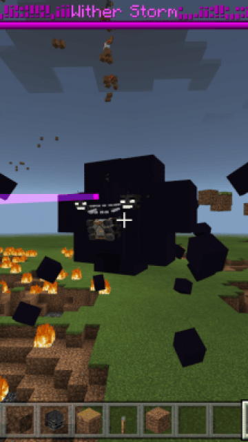 Chinese Crackers' Wither Storm Addon! MCPE/MCBE Minecraft Mod