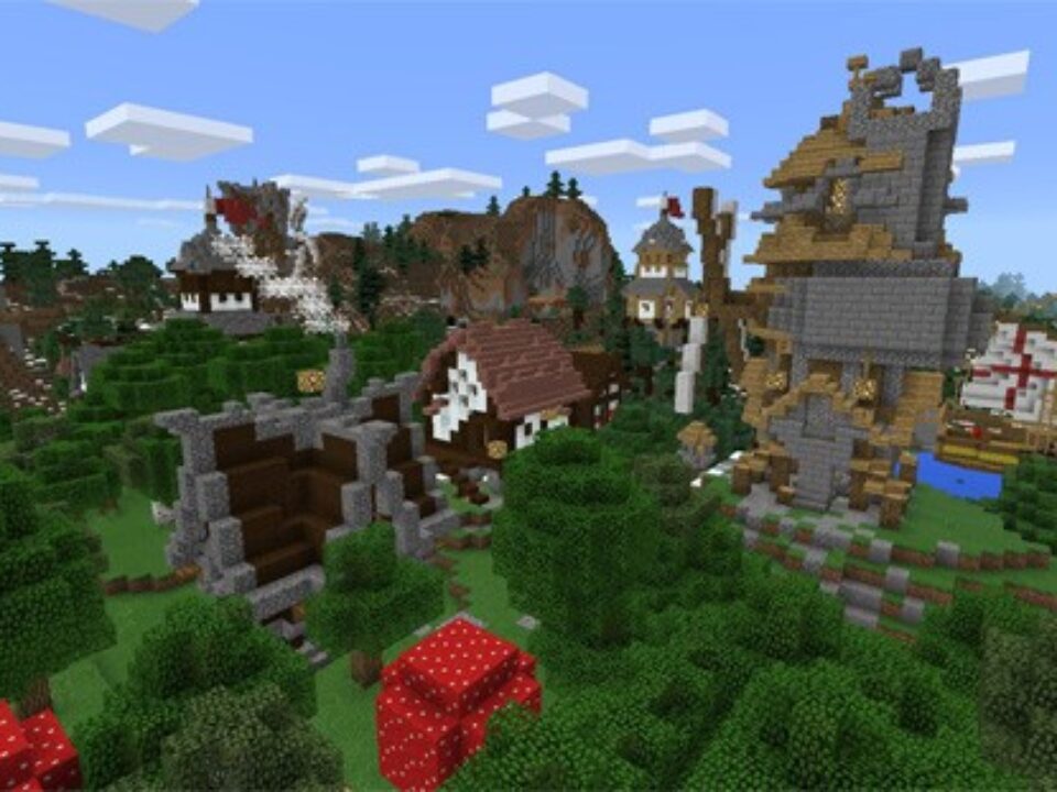 Castle map for Minecraft PE