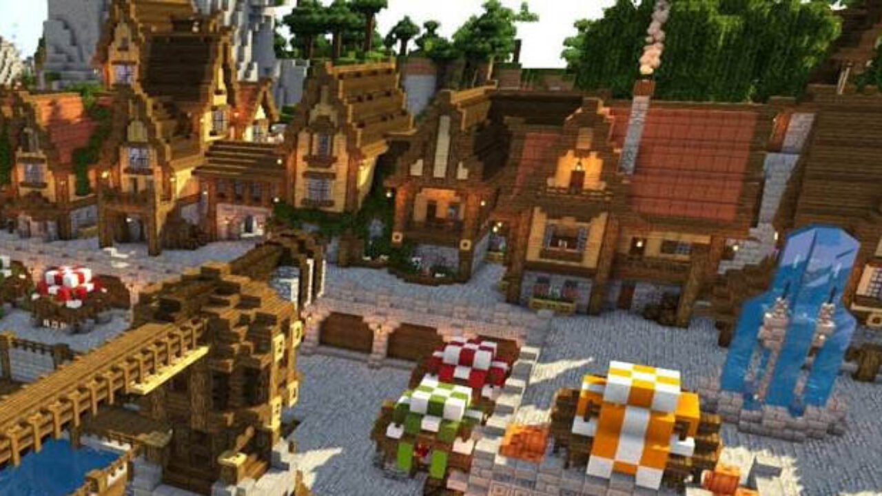 Village map for Minecraft PE