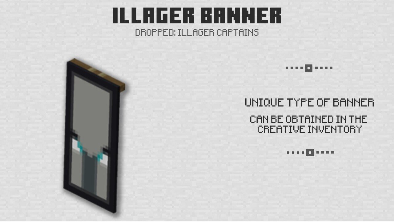 Illager Banner in Minecraft PE 1.11