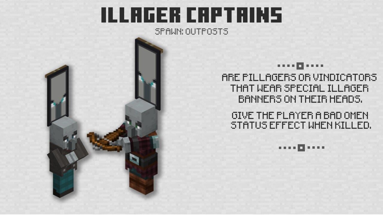 Illager Captain in Minecraft PE 1.11