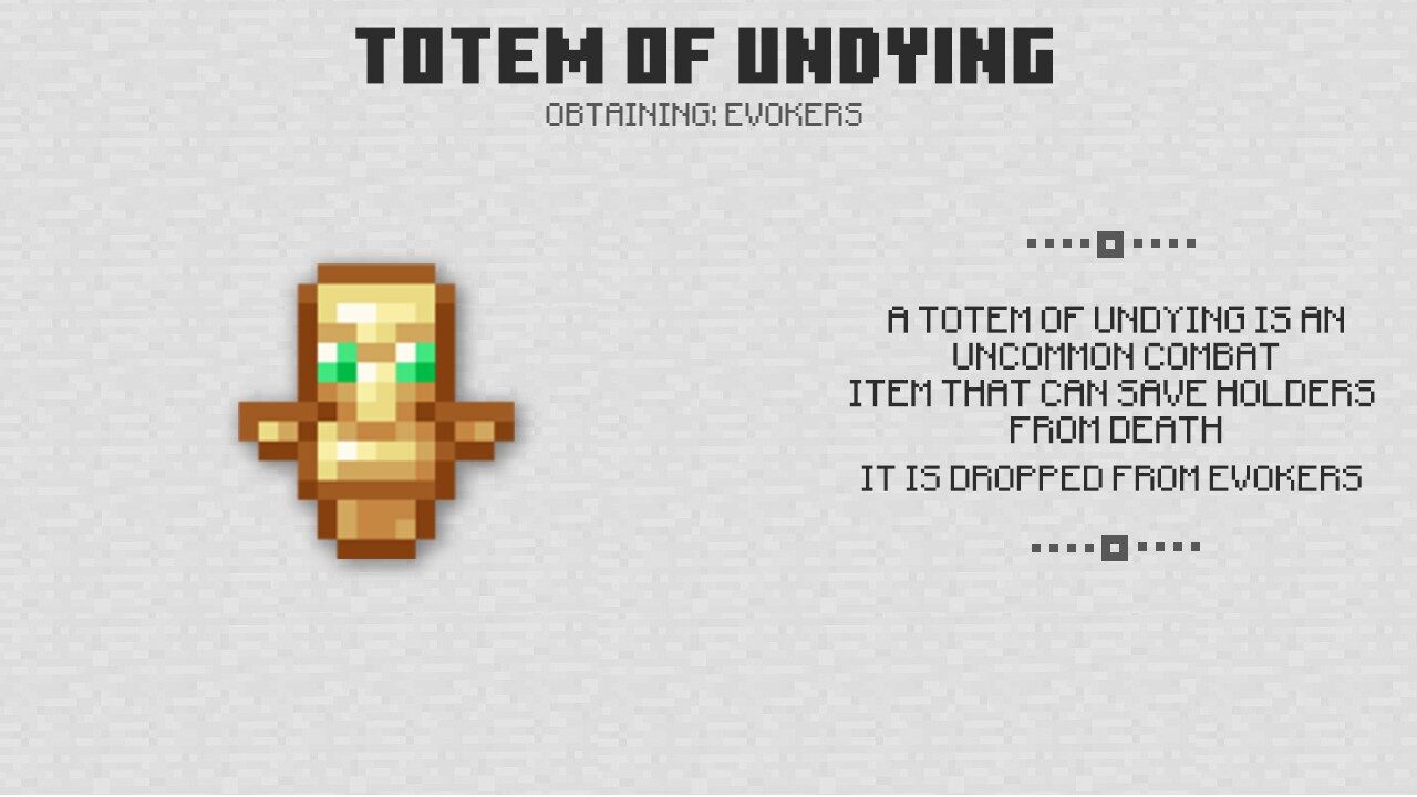 Totem of Undying in Minecraft PE 1.1