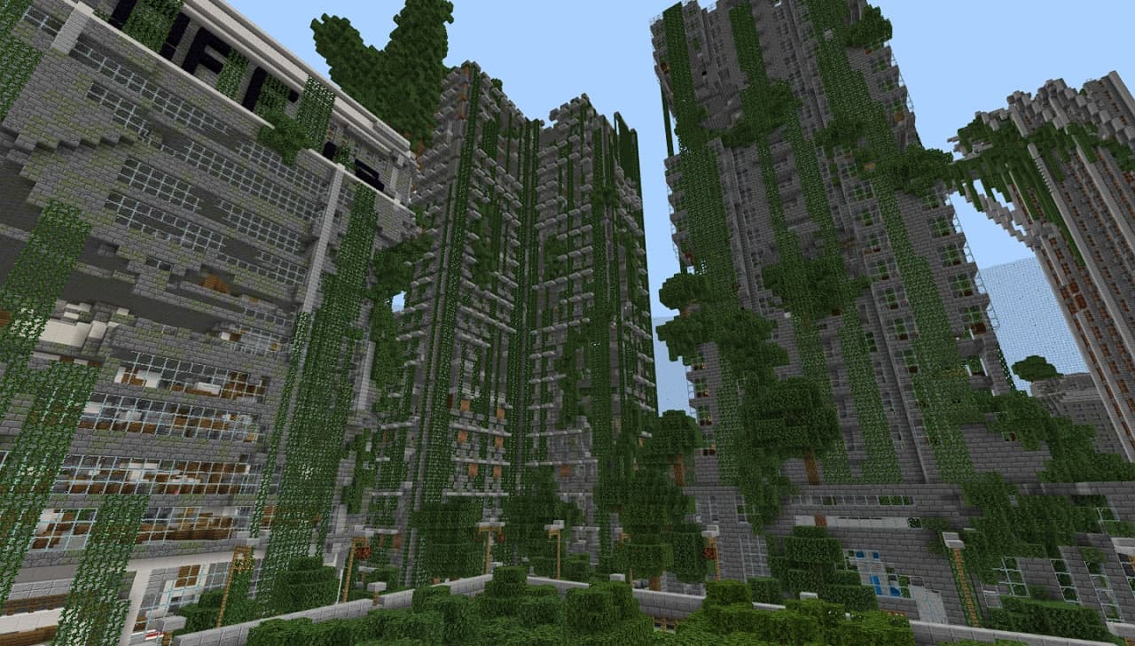 minecraft ps3 abandoned city map