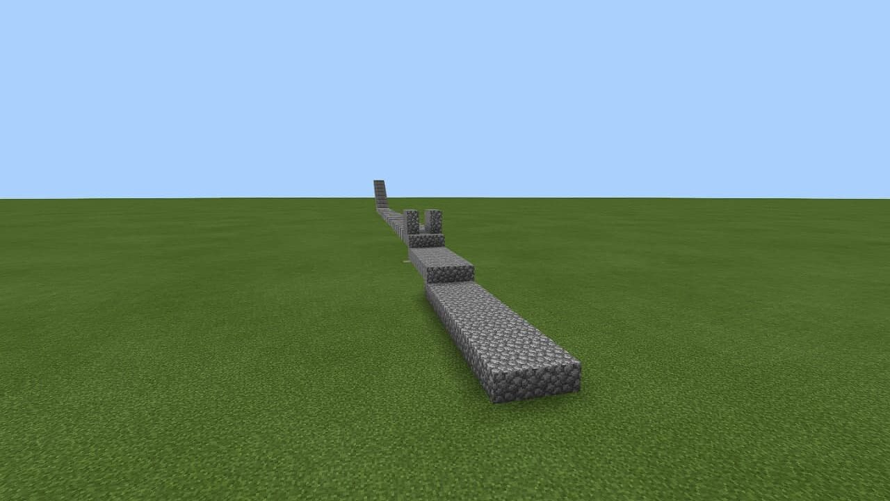 Test Track in Flash mod in Minecraft PE