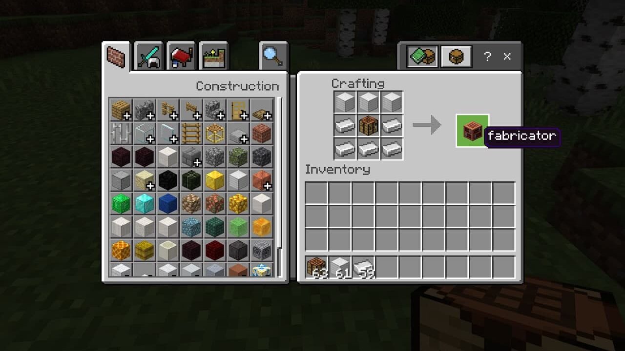 Fabricator in Iron Man mod in Minecraft PE