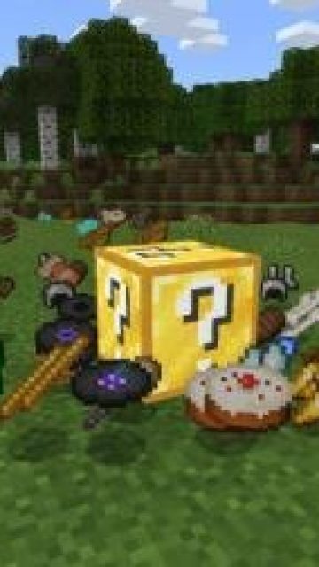 Lucky Block addon for Minecraft PE 1.20.41