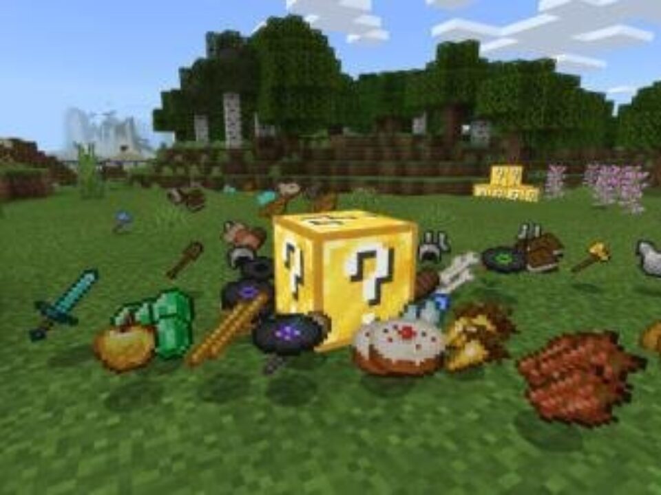 Lucky Block addons for Minecraft PE