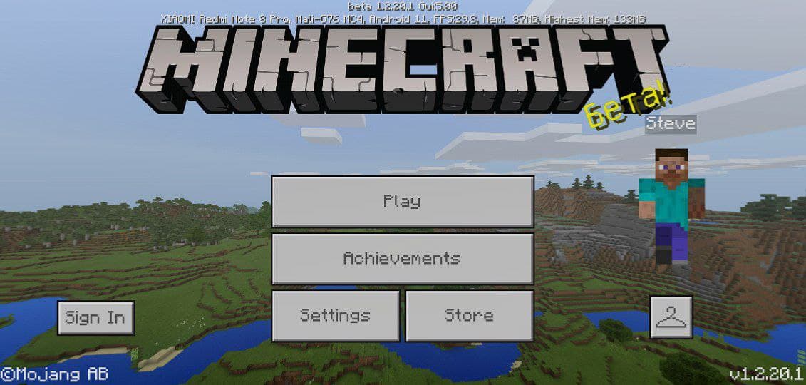 Download Minecraft 1.2.20.1 free - Bedrock Edition 1.2.20.1 APK