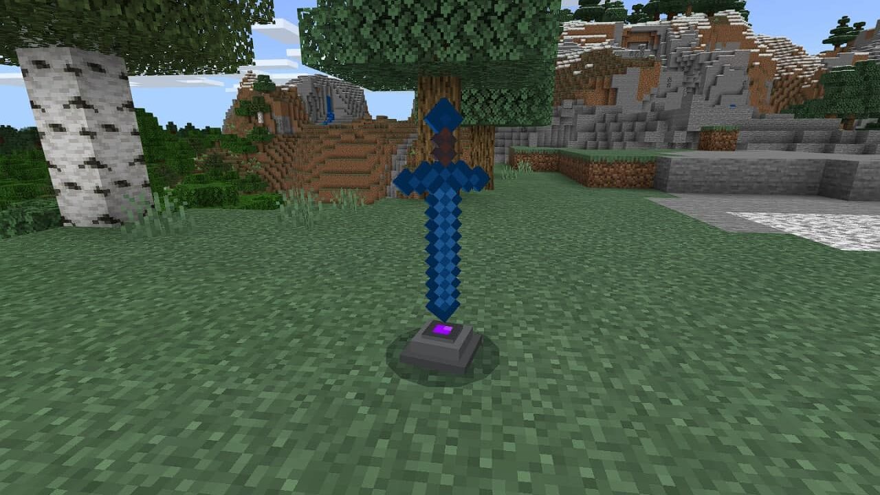 Pedestal mod for Minecraft PE