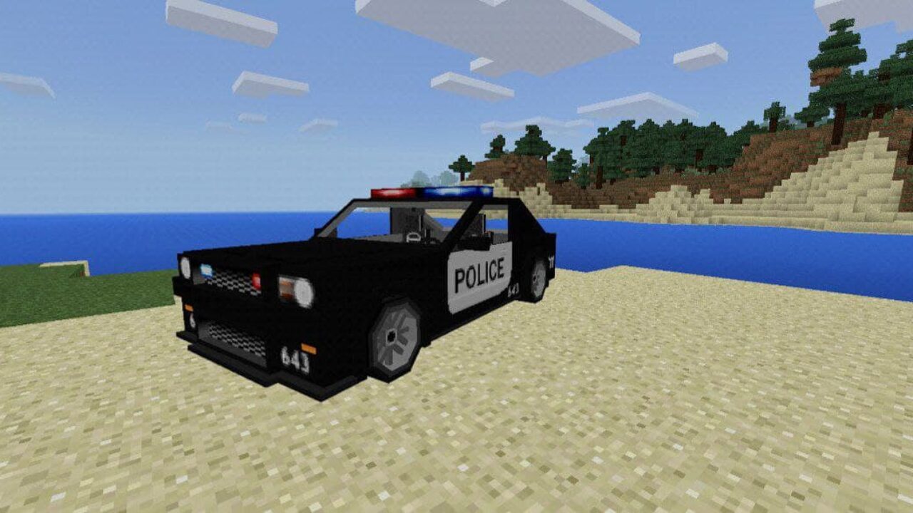 Police car in Minecraft PE