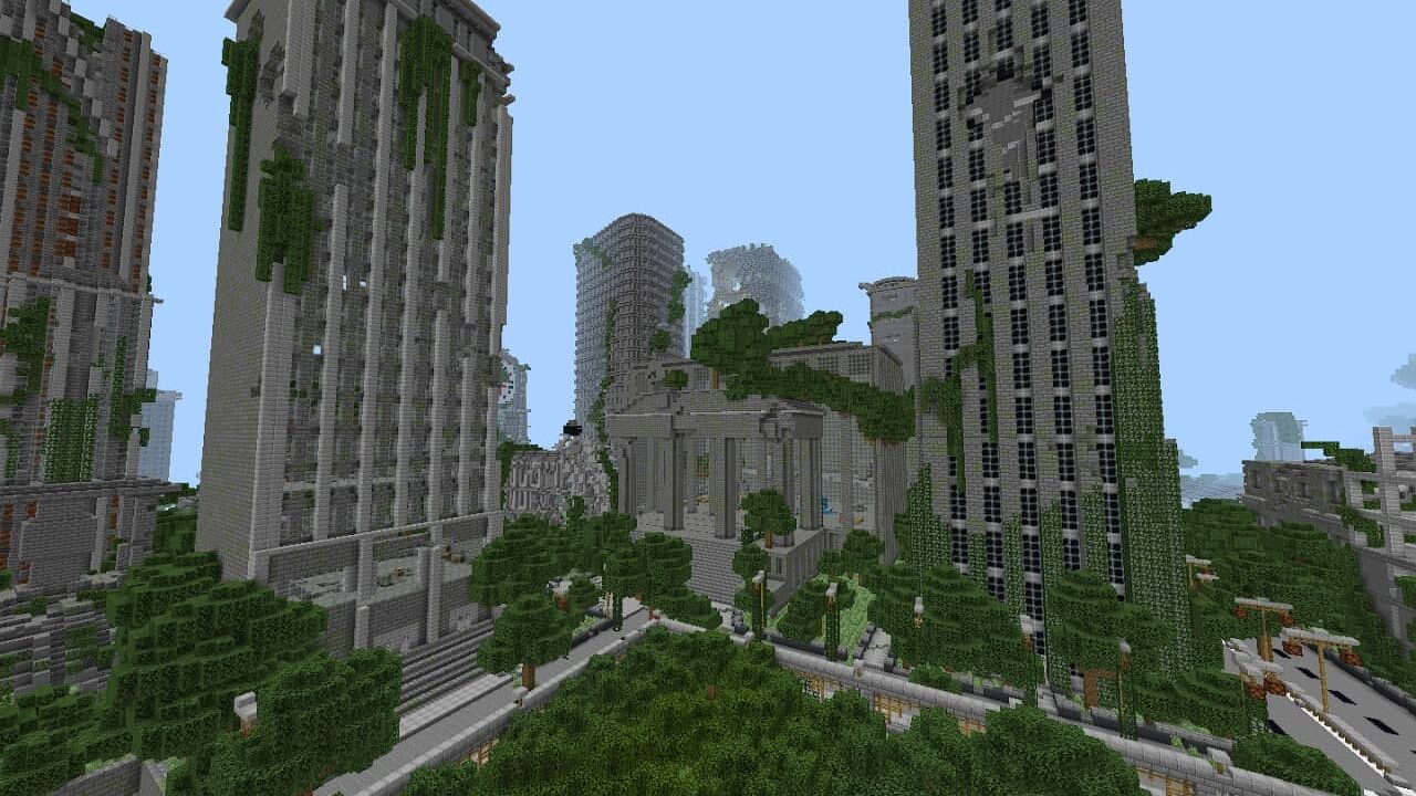 Ruined City Map for Minecraft PE