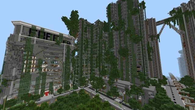 minecraft ruined city map