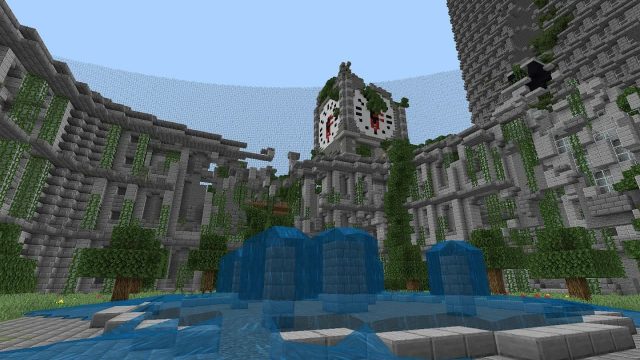 minecraft pe ruined city map download