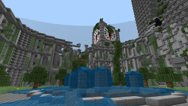 minecraft destroyed city map