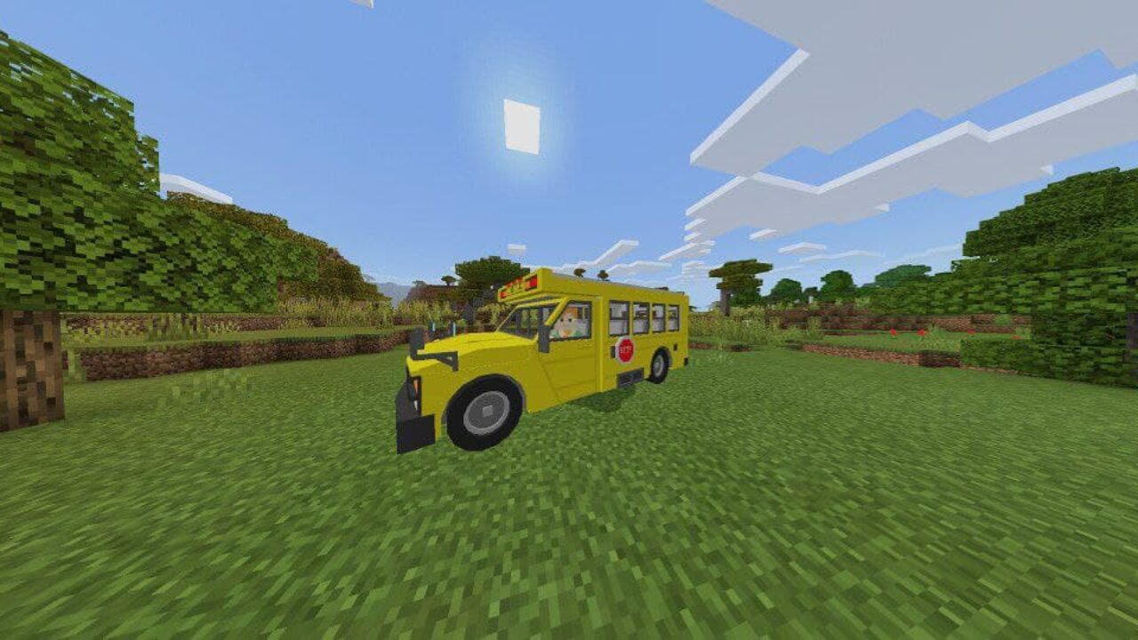 School Bus Mod for Minecraft PE