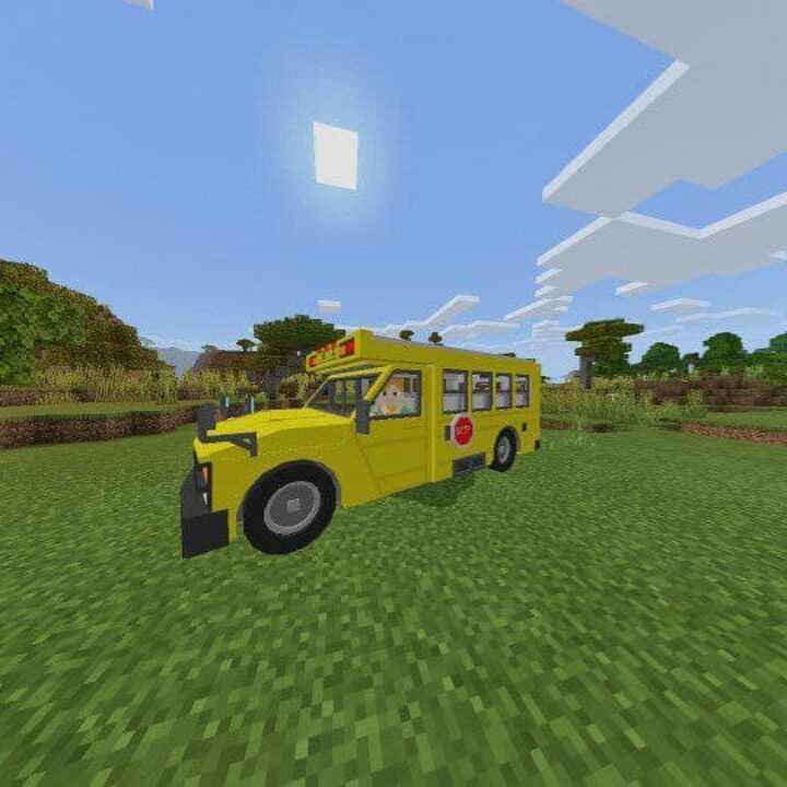 School Bus Mod for Minecraft PE