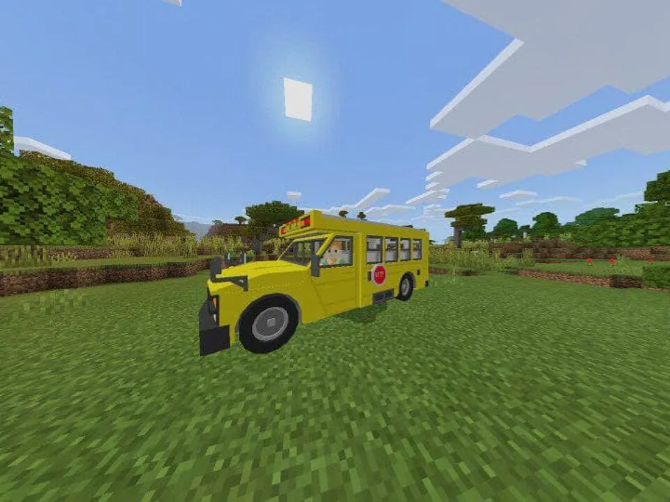 School Bus Mod for Minecraft PE