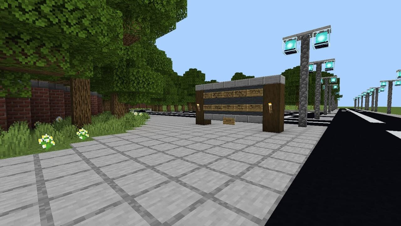 Spawn in Soak City map in Minecraft PE