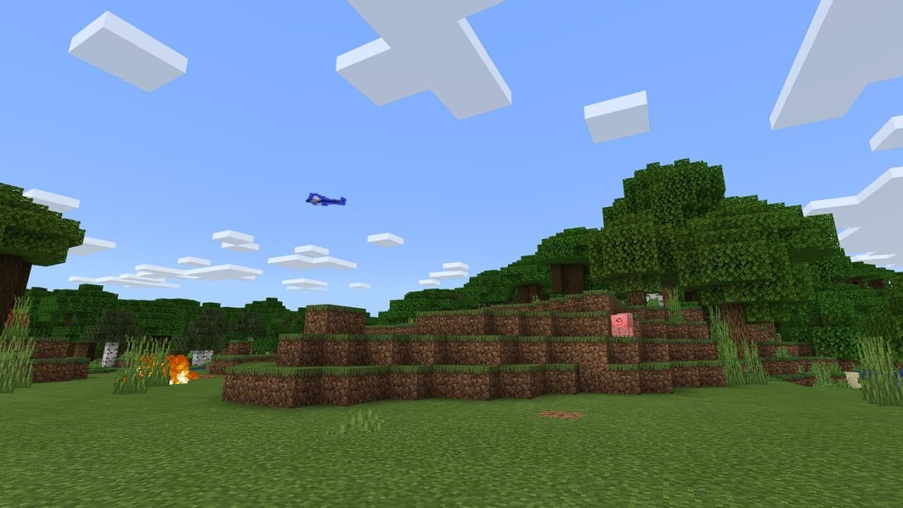 Projectile in Spiderman mod in Minecraft PE