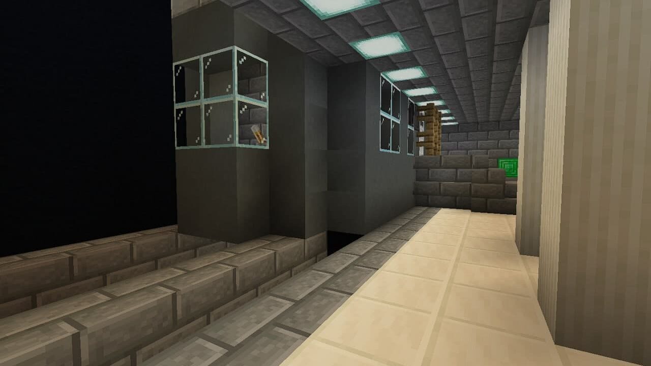 Metro in Zombie Apocalypse map in Minecraft PE