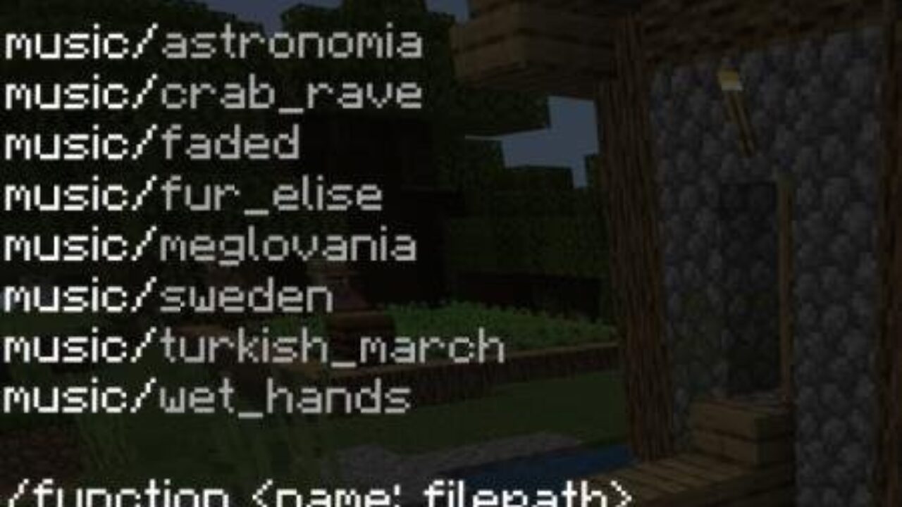 Tags from Custom Music Mod for Minecraft PE