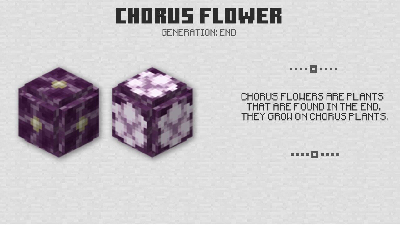 Chorus Flower in Minecraft PE 1.0