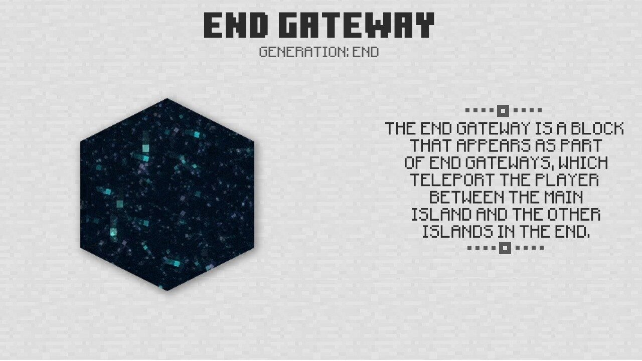 End Gateway in Minecraft PE 1.0