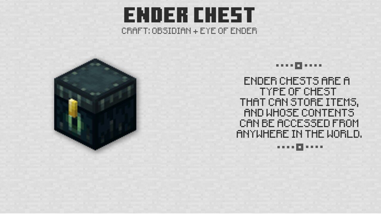 Ender Chest in Minecraft PE 1.0