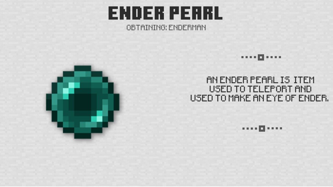 Ender Pearl in Minecraft PE 1.0