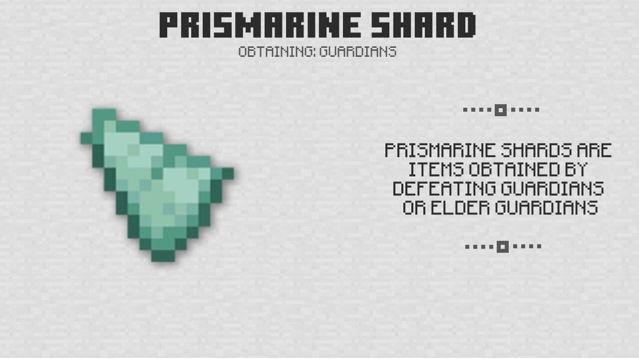 Prismarine Shard from Minecraft PE 0.16