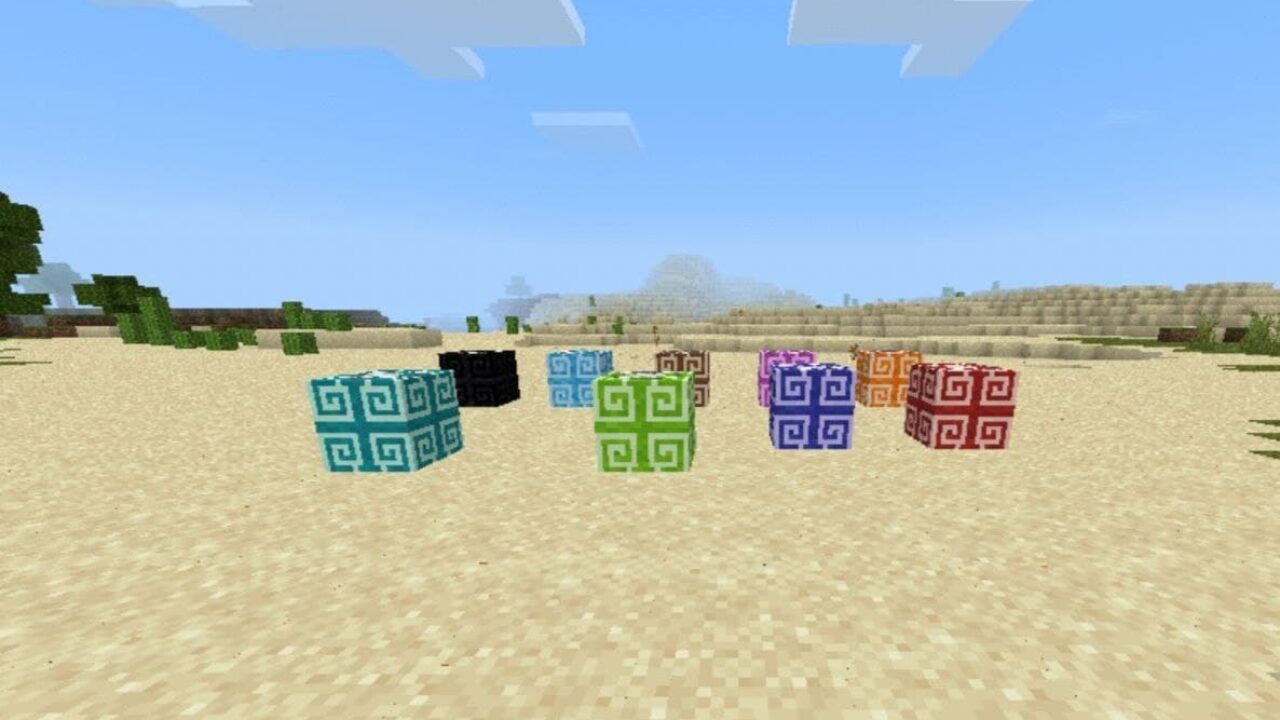 Teleporting Blocks from Teleport Mod for Minecraft PE