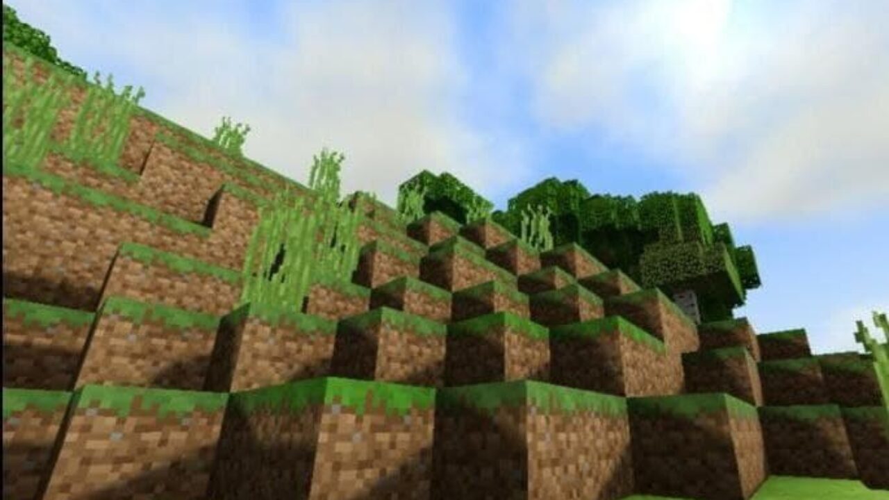 Shadows from ESBE 2G Shader for Minecraft PE