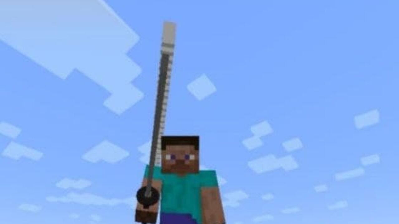 Water Sword from Demon Slayer Mod for Minecraft PE