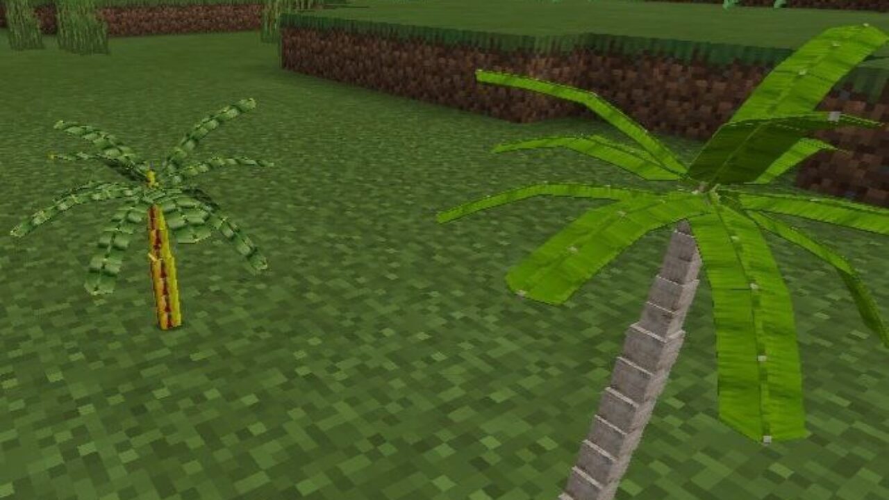 Trees from Happy Family Mod for Minecraft PE