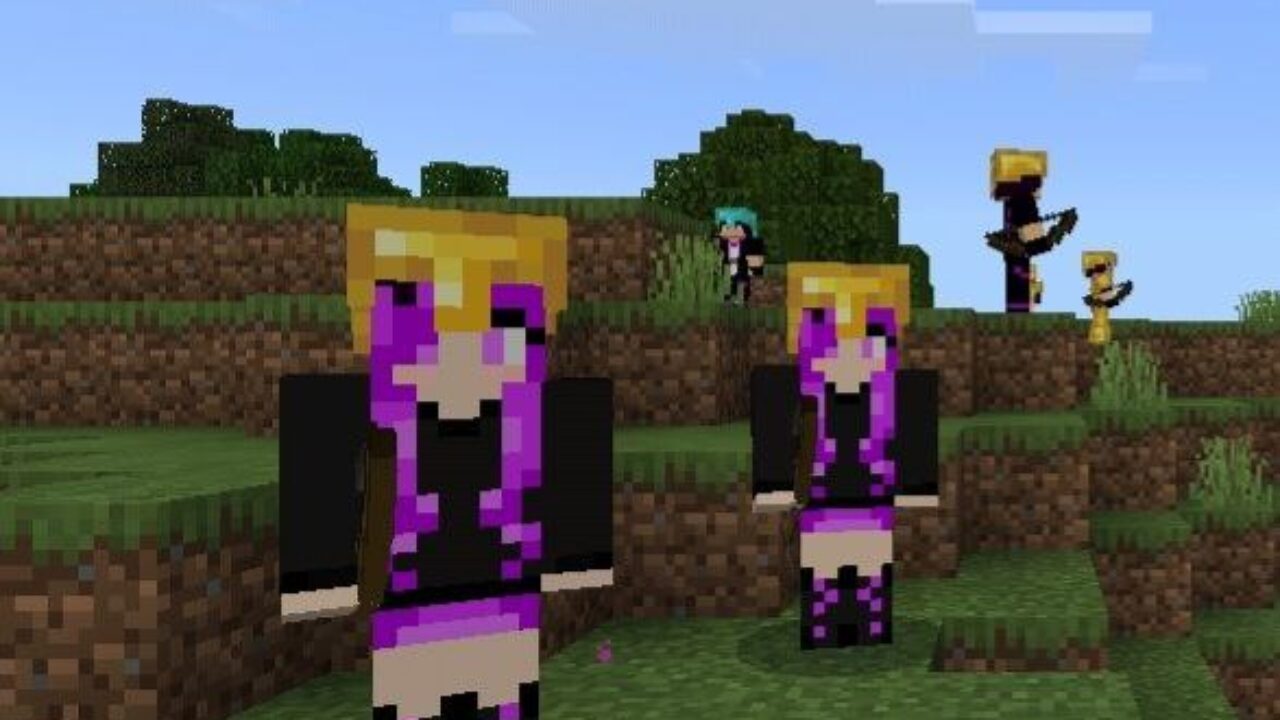 Girls from Ender Archer Friend for Minecraft PE