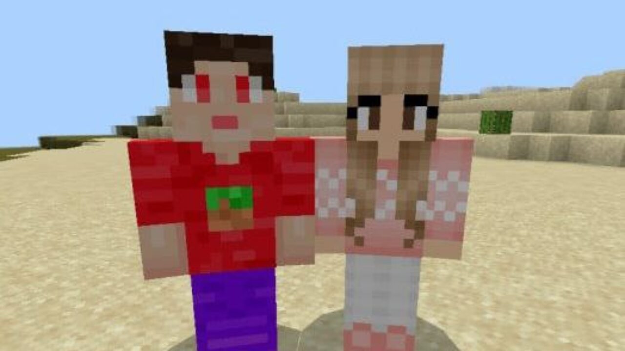 Boy and Girl from NPC Friends for Minecraft PE