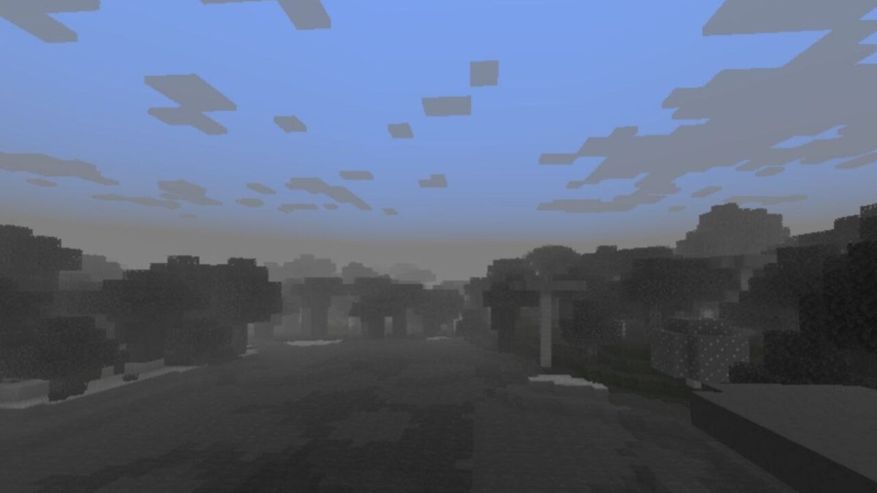 Sky from Black and White Textures for Minecraft PE