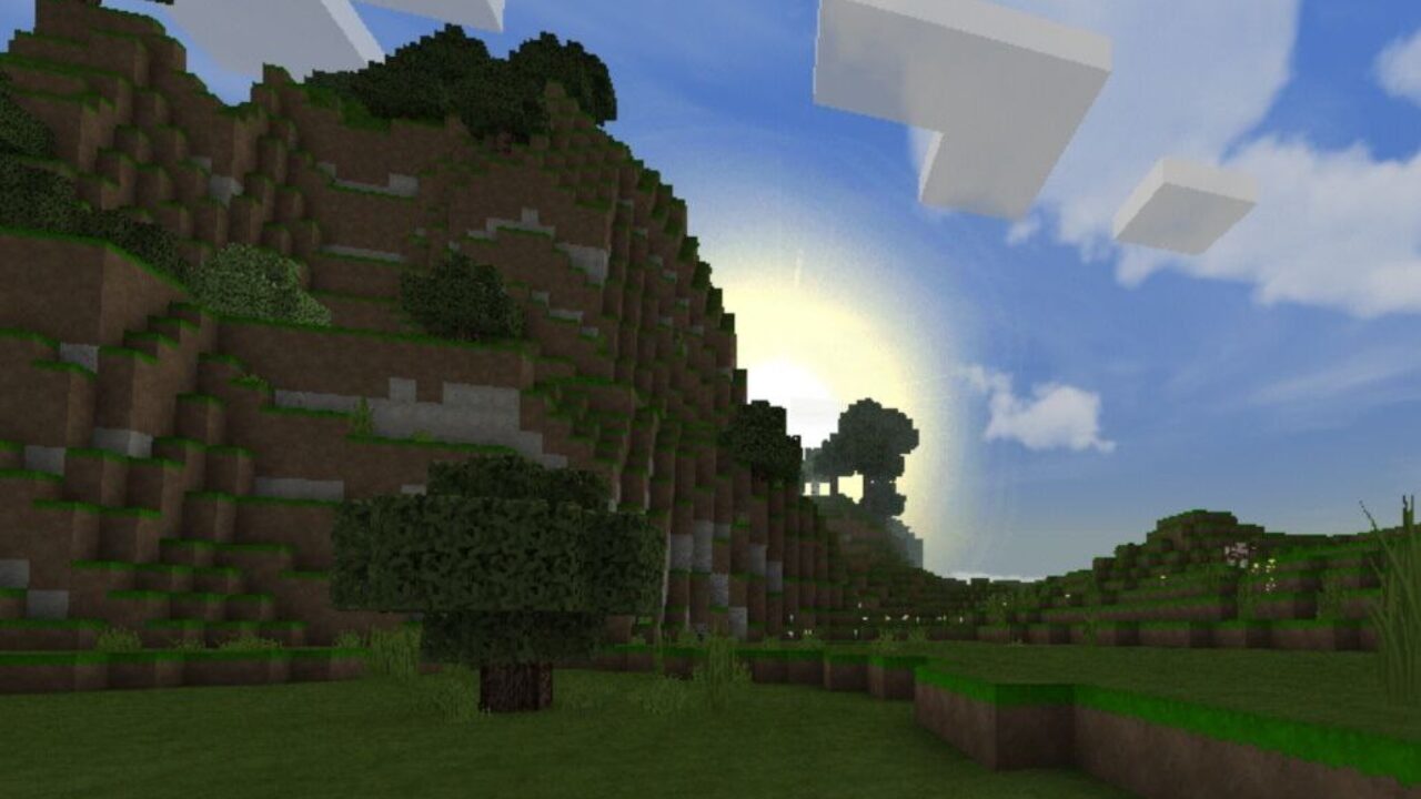 Sunset from Real Life Texture Pack for Minecraft PE